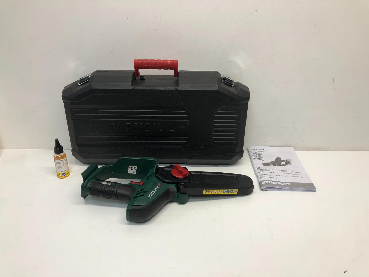 Parkside cordless pruner battery and online charger