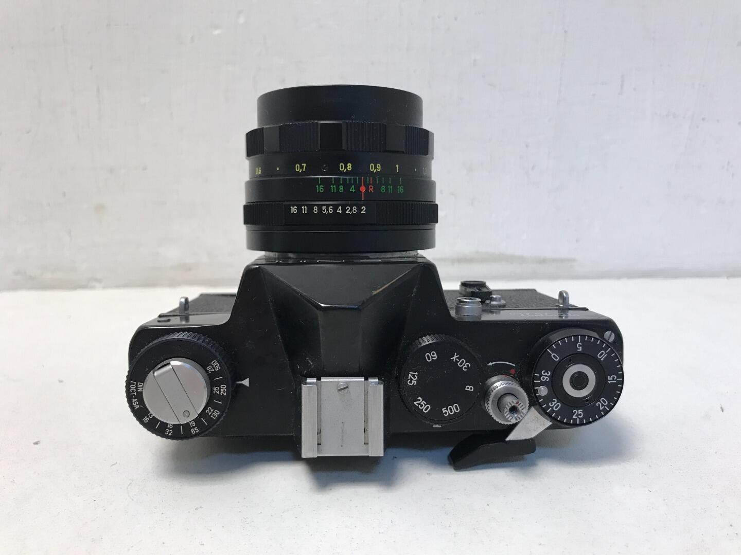Zenit TTL SLR Film Camera with Two Lenses