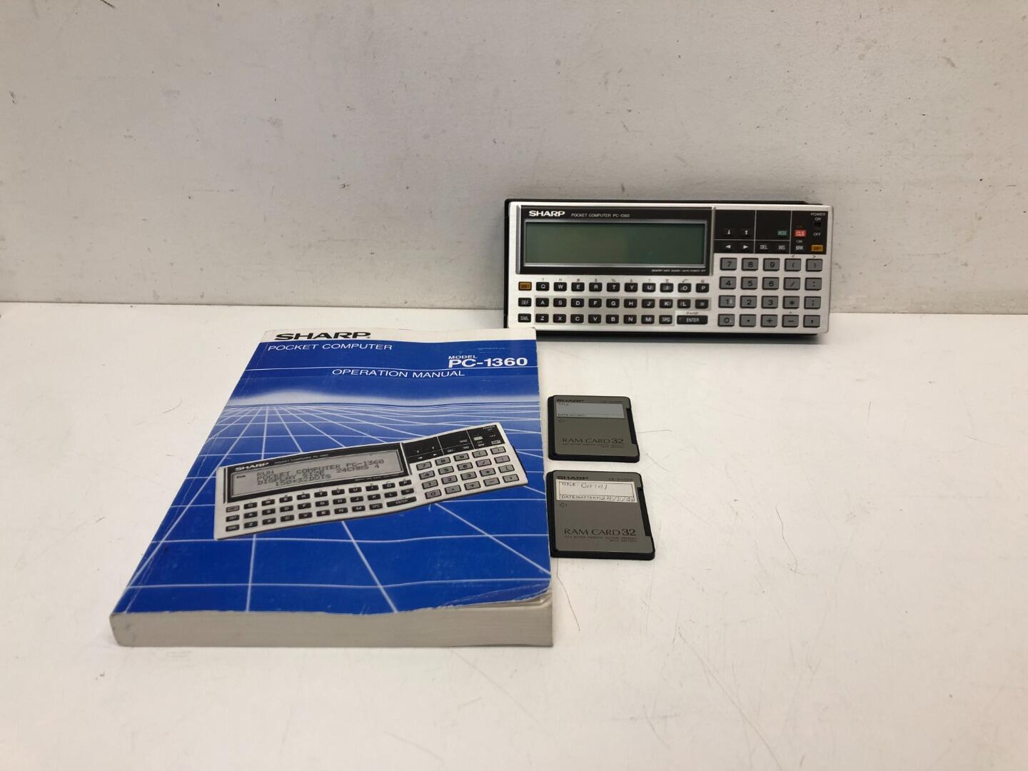 SHARP ポケットコンピュータ PC-1360 CE-124付き ジャンク - メルカリ