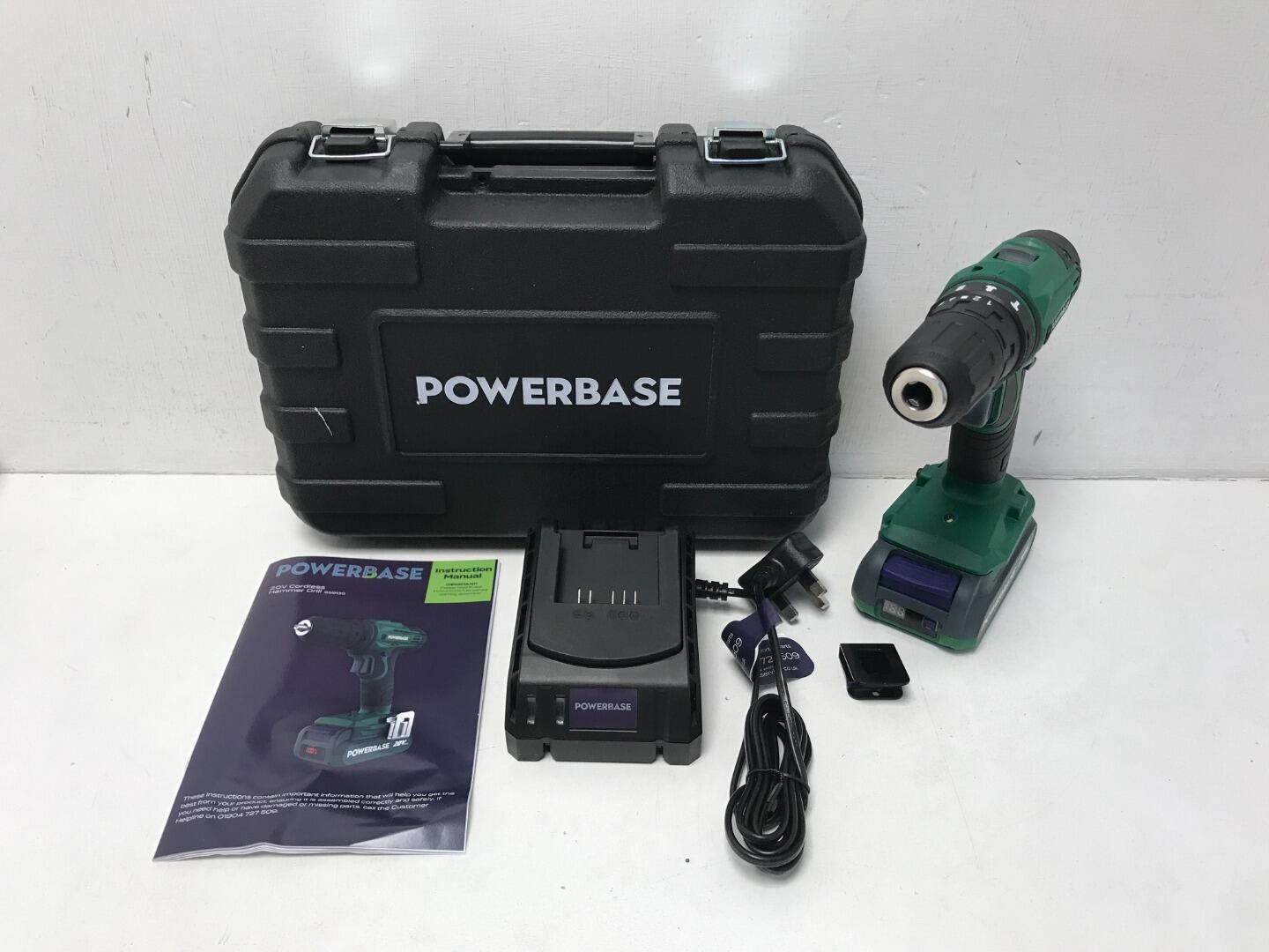 Powerbase Powerbase 20V Cordless Hammer Drill
