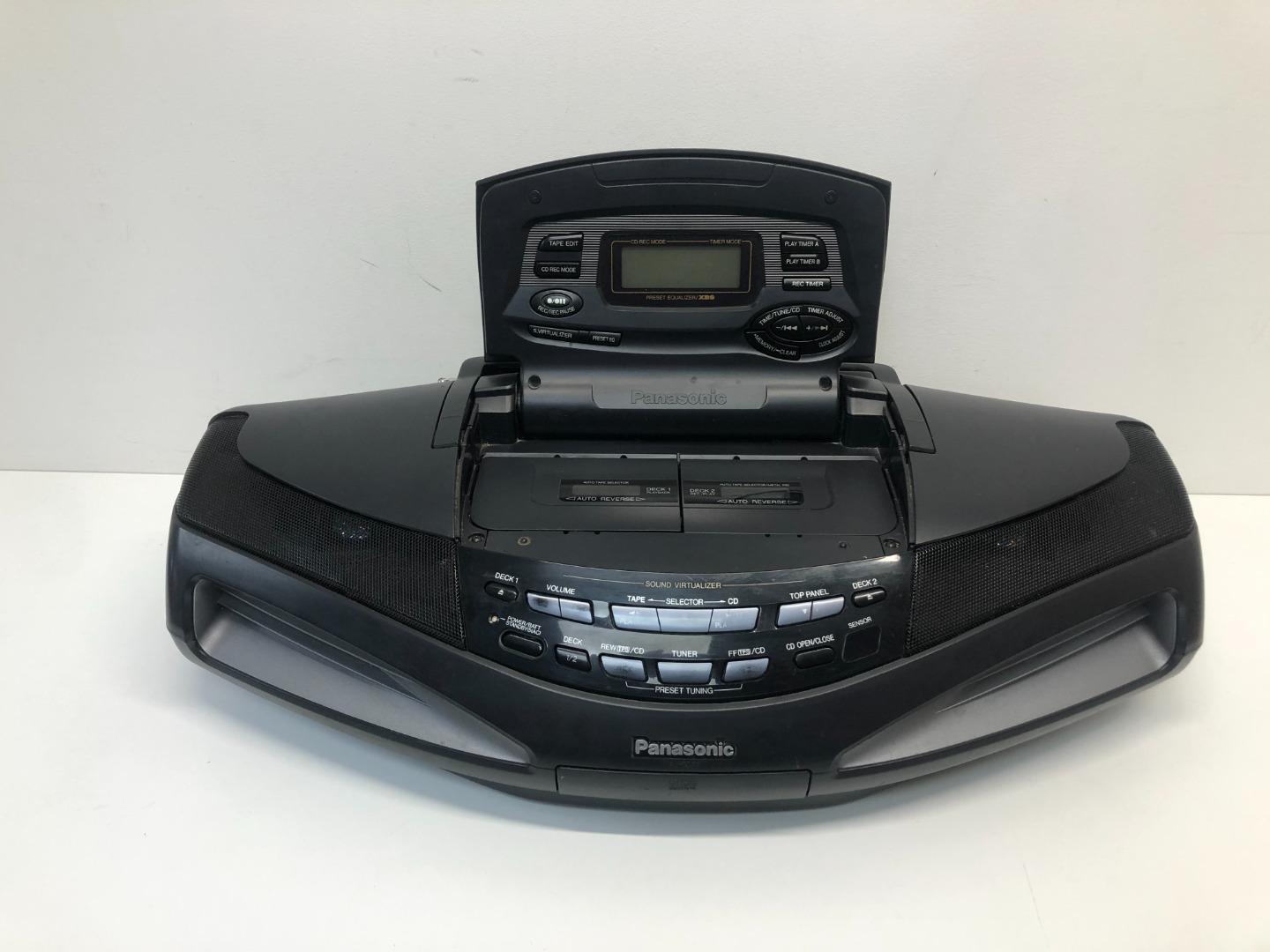 Panasonic RX-ED77 CD Twin Cassette Radio Boombox