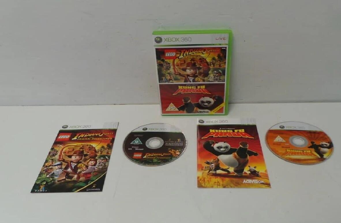 Lego Indiana Jones and Kung Fu Panda Xbox 360 Game Pack
