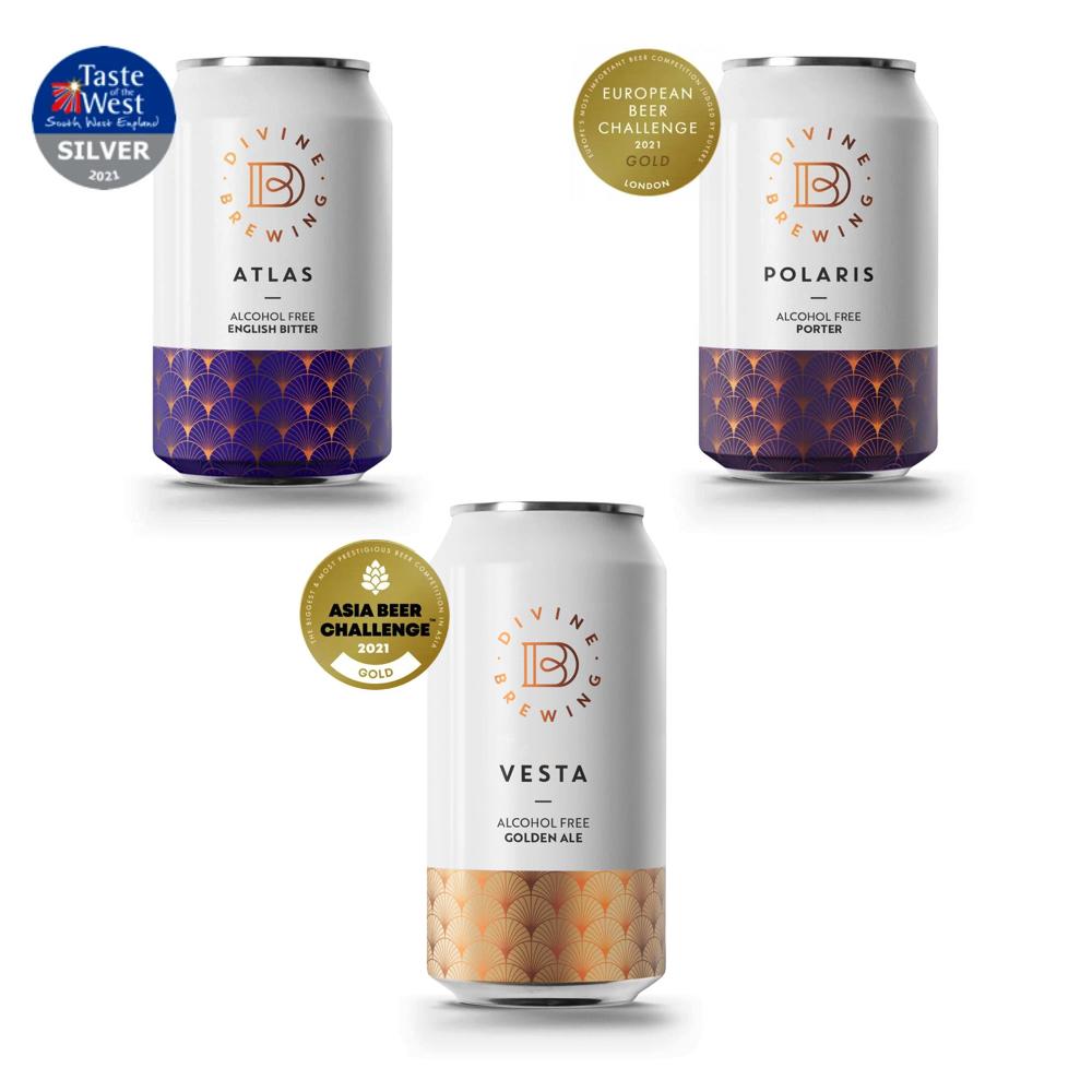 Divine Brewing Co Award Winning Multipack Alcohol Free Beers