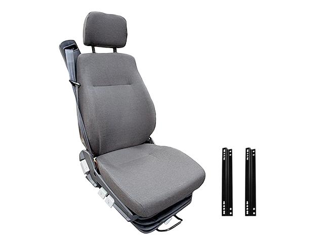 This is an image of Volvo, Scania, Renault, DAF Economy Drivers Air Seat Complete With Seat Belt, Headrest & Mounting Brackets 990003ALT HGV Truck Part