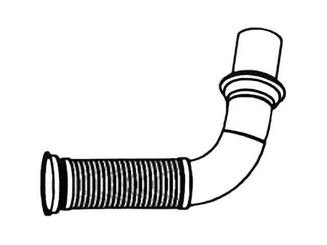 This is an image of  Front Pipe Including Flexy 1608835 1725596 530046 HGV Truck Part