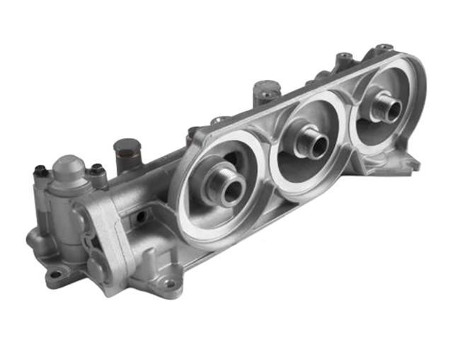 This is an image of Volvo, Renault OiFilter Housing 20497528 20969167 7420969167 210017 HGV Truck Part