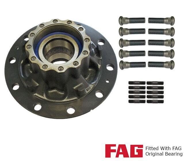This is an image of Volvo Drive Axle Hub Kit, Drum Brakes 20518054 20535244 21885968 3988774 85104299 20535245 250004OEMB HGV Truck Part