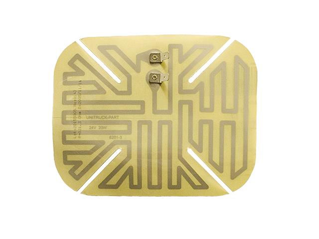 This is an image of Wide Angle Mirror Heating Element 24V 3090012 209172 HGV Truck Part