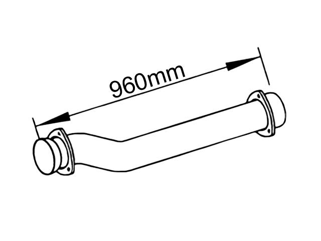 This is an image of Volvo Front Pipe 3953589 230458ALT
