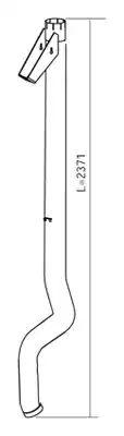 This is an image of VTP Part Number: 130216ALT | Scania Exhaust Pipe, VerticaHGV Truck Part