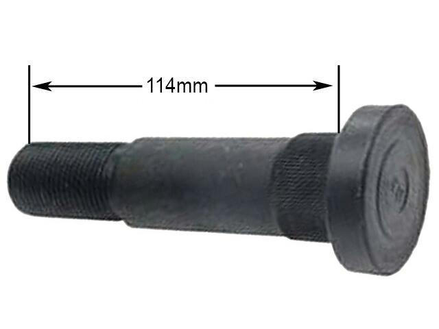 This is an image of Volvo WheeStud Rear 114mm, Alloy Wheels Hub Red, UNF 1589009 8152104 1573083 205031 HGV Truck Part