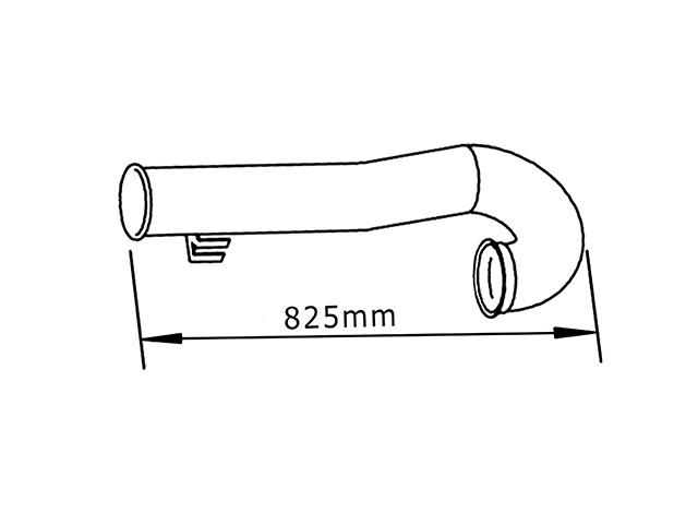 This is an image of  Exhaust Pipe 1312801 530034 HGV Truck Part