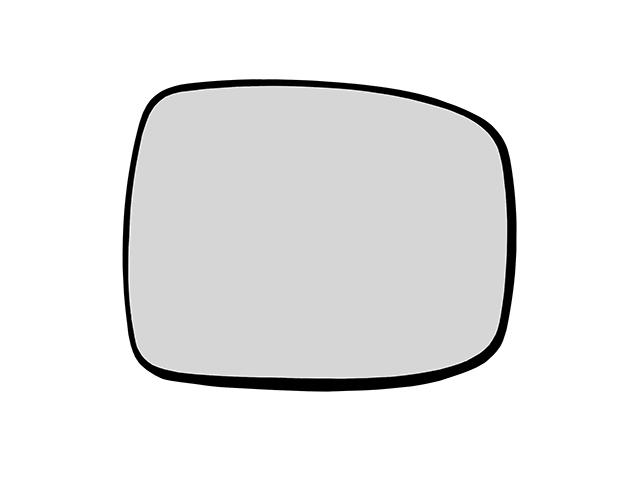 This is an image of  Wide Angle Mirror Glass L/H & R/H Heated 24V 1685331 509122 HGV Truck Part