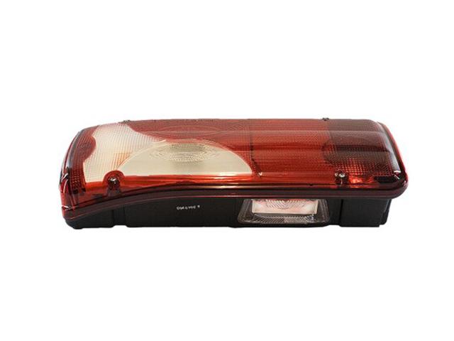 This is an image of Scania Rear Lamp L/H With Number Plate Lamp 1756754 1906552 2021579 2129985 180001OEM HGV Truck Part