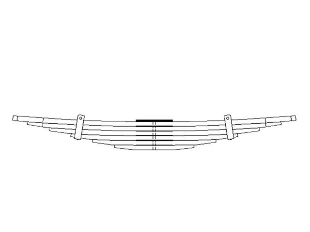 Volvo Suspension Spring 6 Leaf, Front, Threaded Bush 6797152 207916