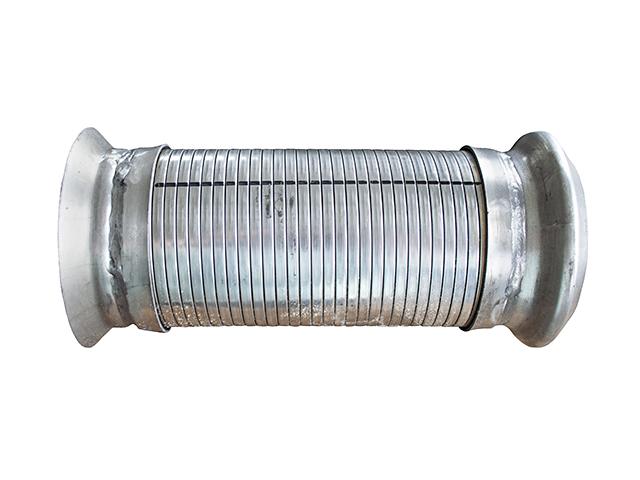 This is an image of Volvo, Renault Front Flexy Pipe, Male And Female Flanges 25381839 5010652049 6230007 HGV Truck Part