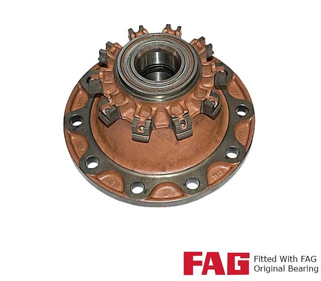 This is an image of a DAF Truck Front Hub Assembly Complete With OEM Bearing 1691621 1699327 1818004 570001OEMB HGV Truck Part