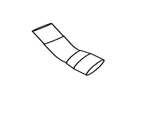 This is an image of Volvo Front Exhaust Pipe 1076048 230236 HGV Truck Part