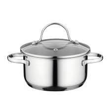 BergHOFF Round Cooking Pot with Glass Lid 16cm