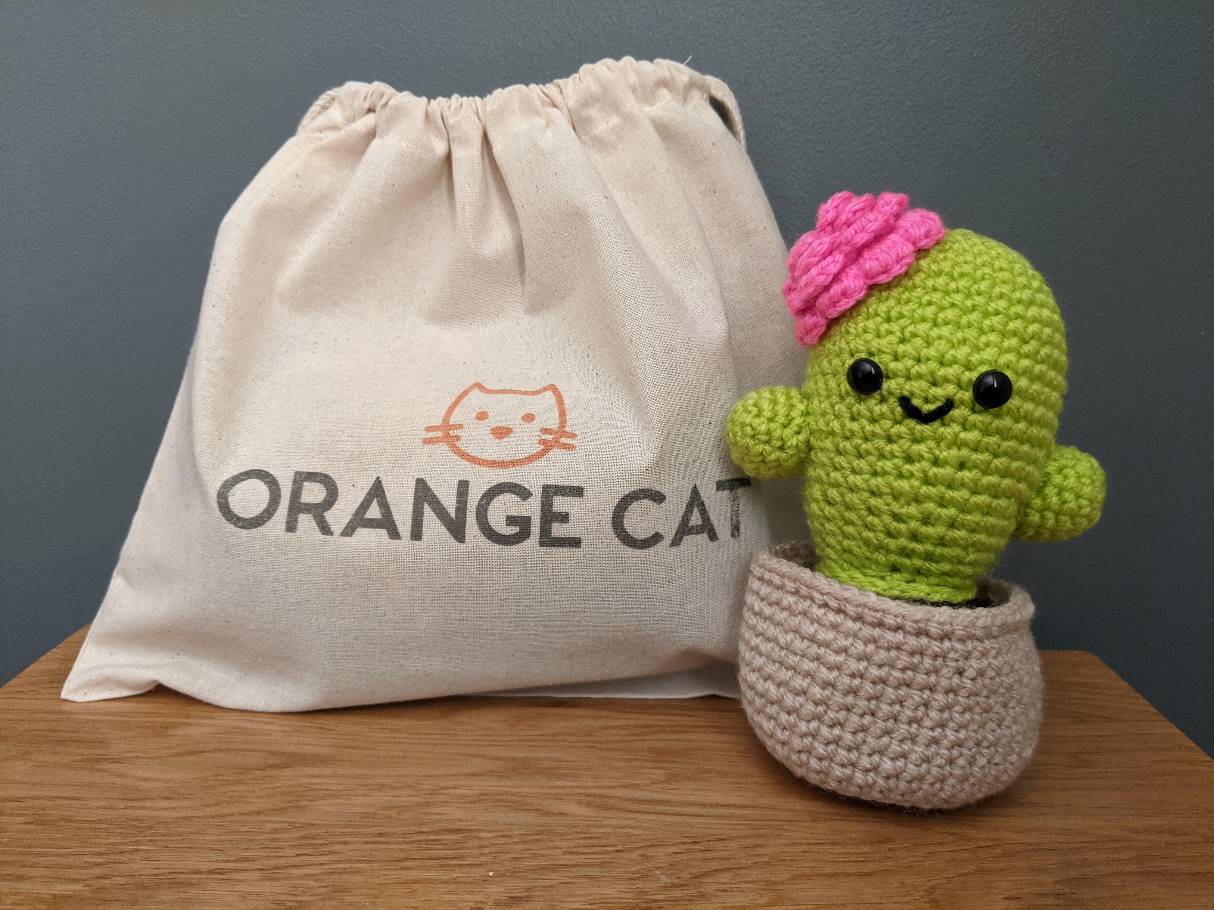 Orange Key Chain Crochet Kit