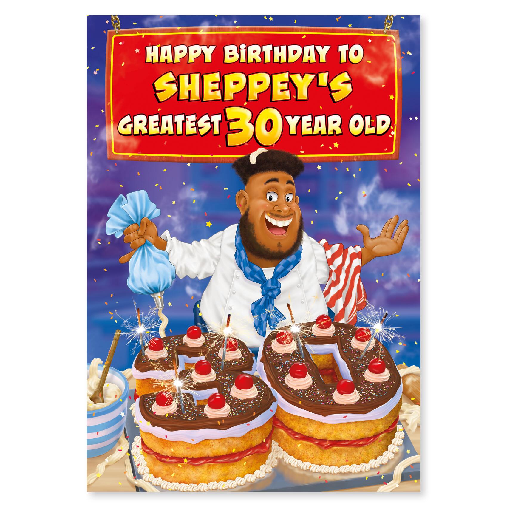 birthday > male birthday greeting card featuring humour illustration for a open from the up your street range