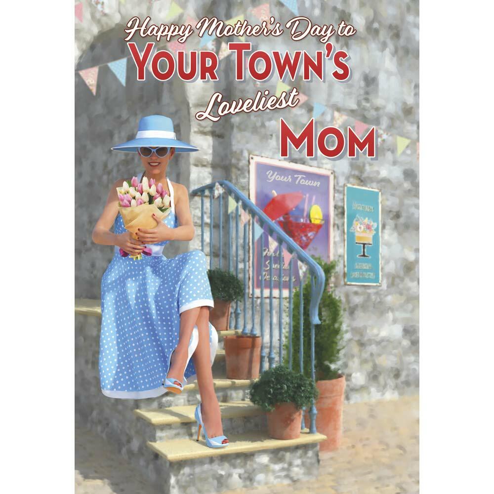 mother's day greeting card featuring classic illustration for a mom from the up your street range
