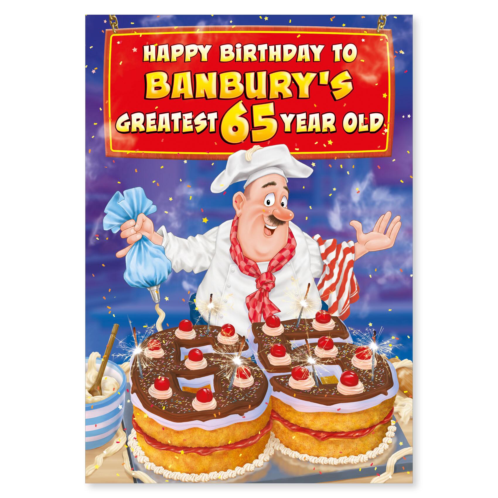 birthday > male birthday greeting card featuring humour illustration for a open from the up your street range