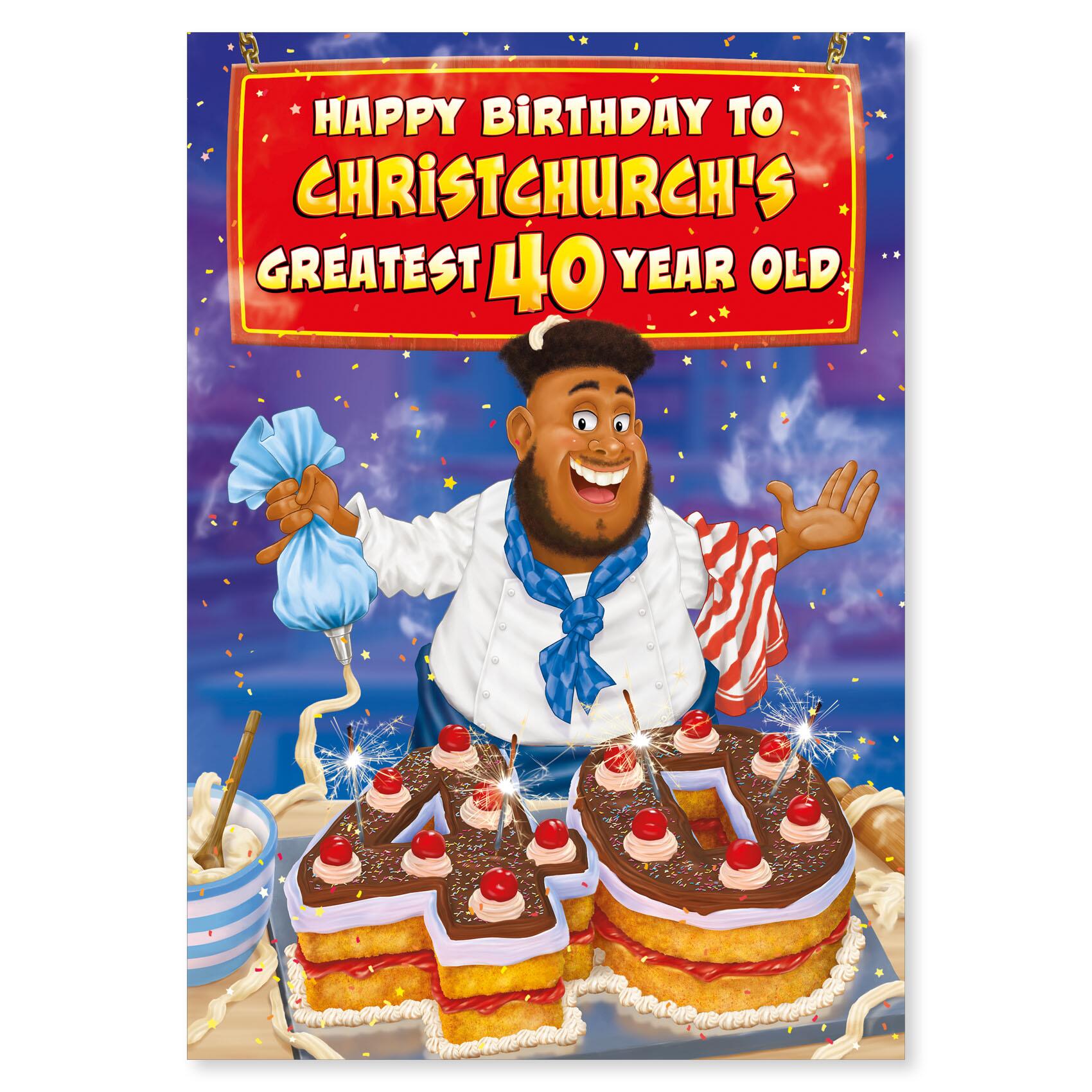 birthday > male birthday greeting card featuring humour illustration for a open from the up your street range