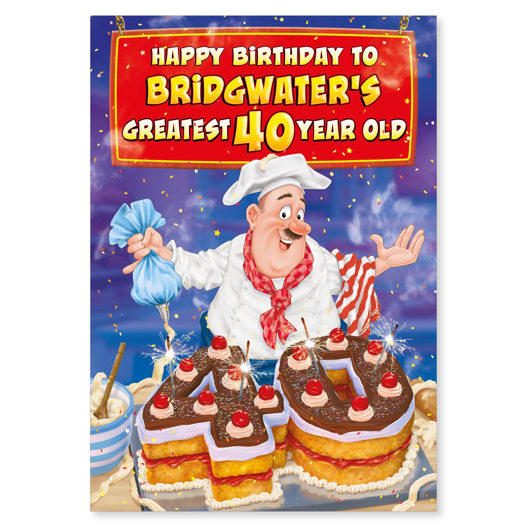 birthday > male birthday greeting card featuring humour illustration for a open from the up your street range