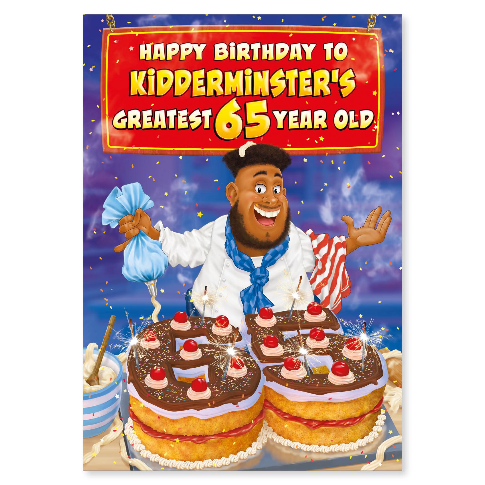 birthday > male birthday greeting card featuring humour illustration for a open from the up your street range