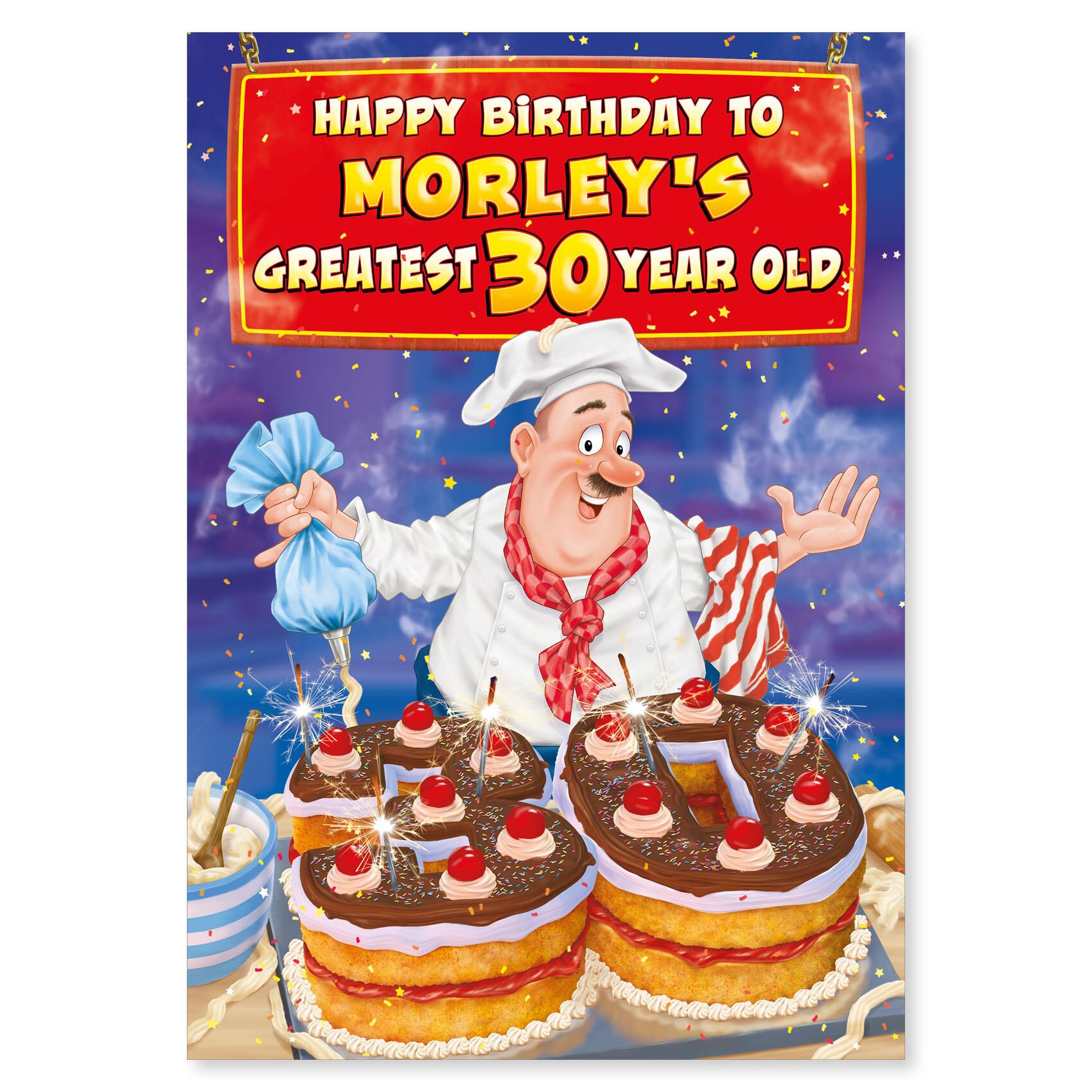 birthday > male birthday greeting card featuring humour illustration for a open from the up your street range