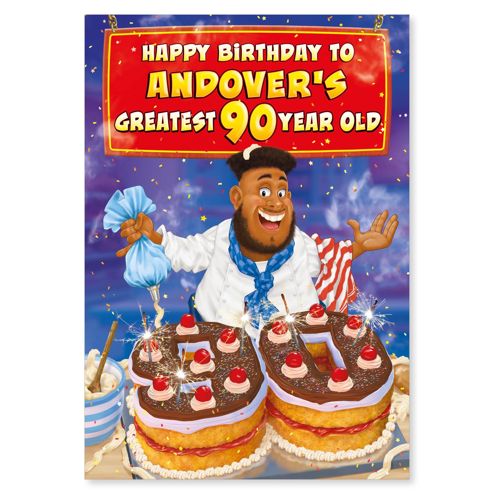 birthday > male birthday greeting card featuring humour illustration for a open from the up your street range