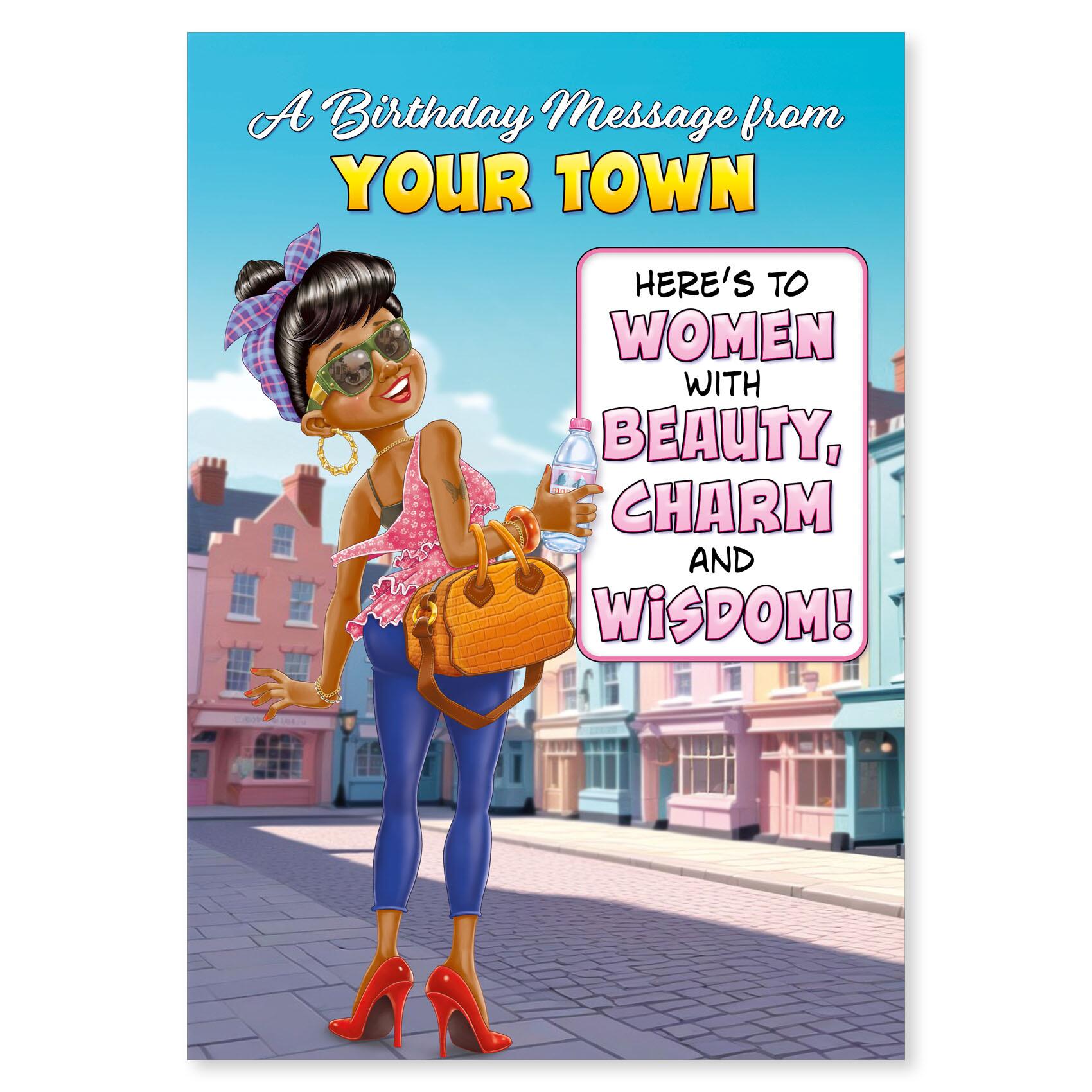 greeting card featuring  illustration for a open from the  range
