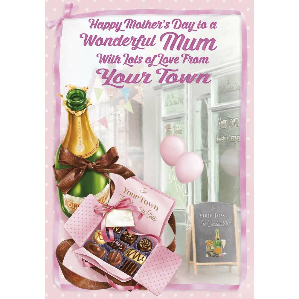 mother's day greeting card featuring classic illustration for a mum from the up your street range
