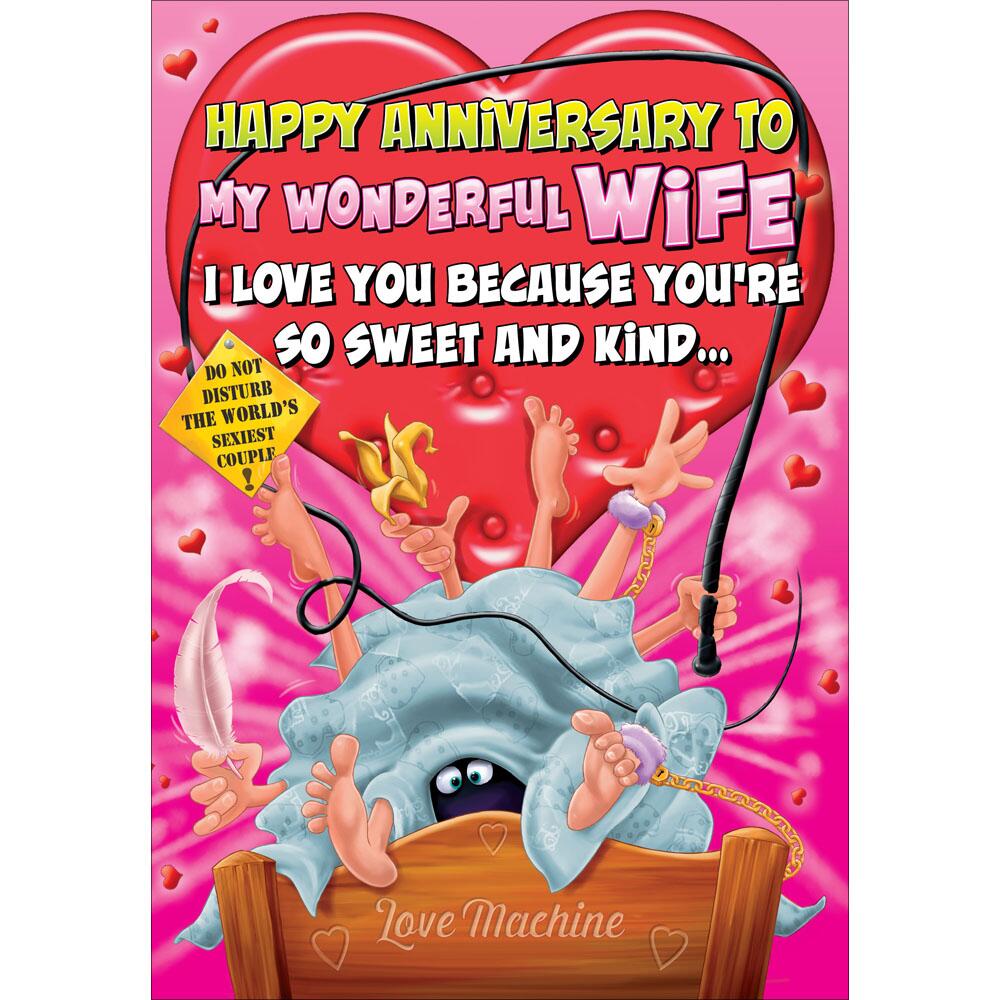 S7004 Aa Wild And Sexy Anniversary Card For A Wife