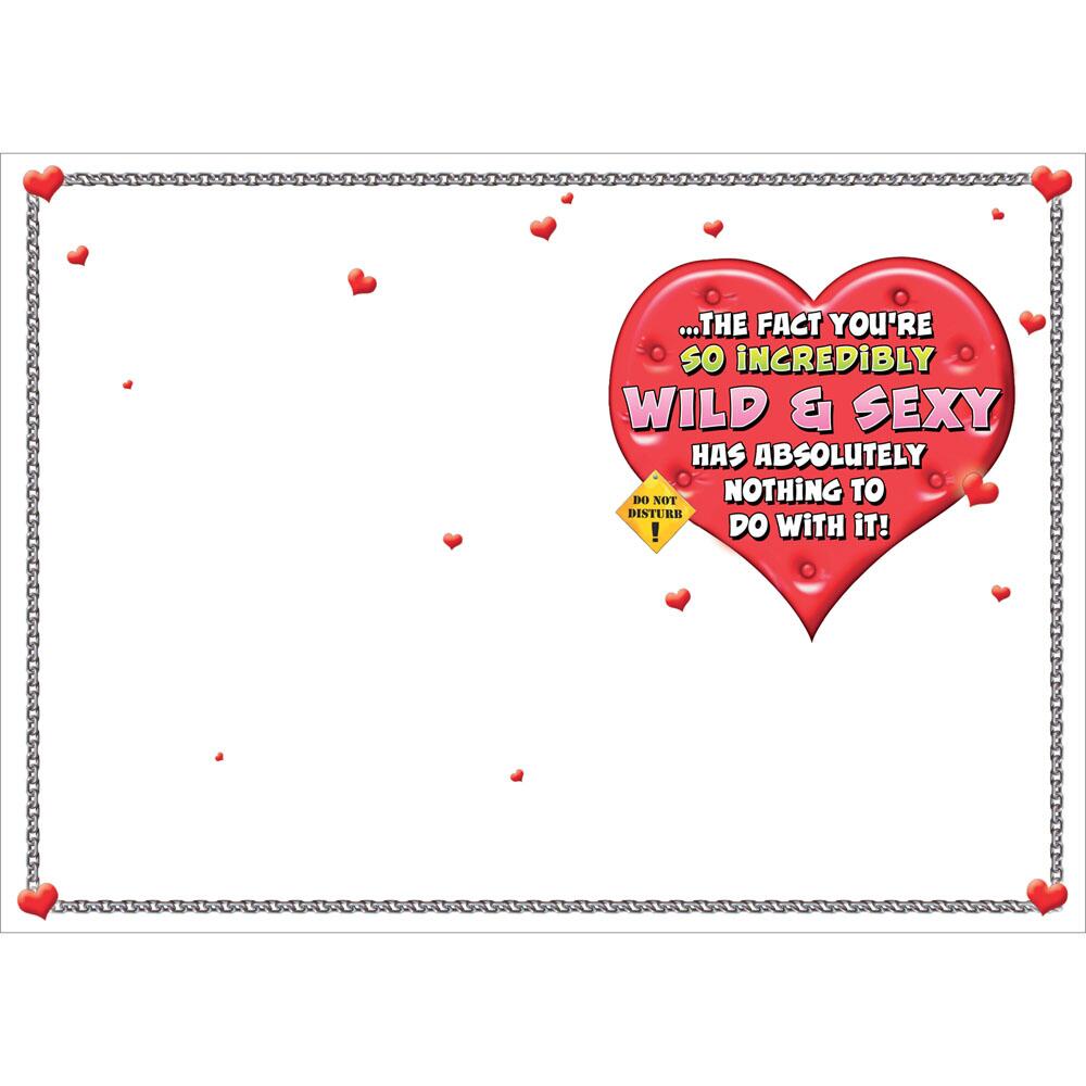 S7004-AB Wild and Sexy : Anniversary card for a Husband.