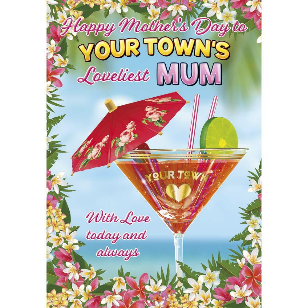 mother's day greeting card featuring humour illustration for a mum from the up your street range
