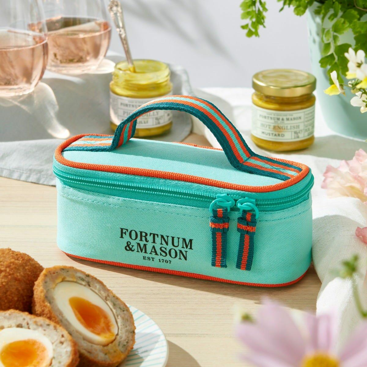 Fortnum & Mason 'S Picnic Condiments Bag, Eau De Nil