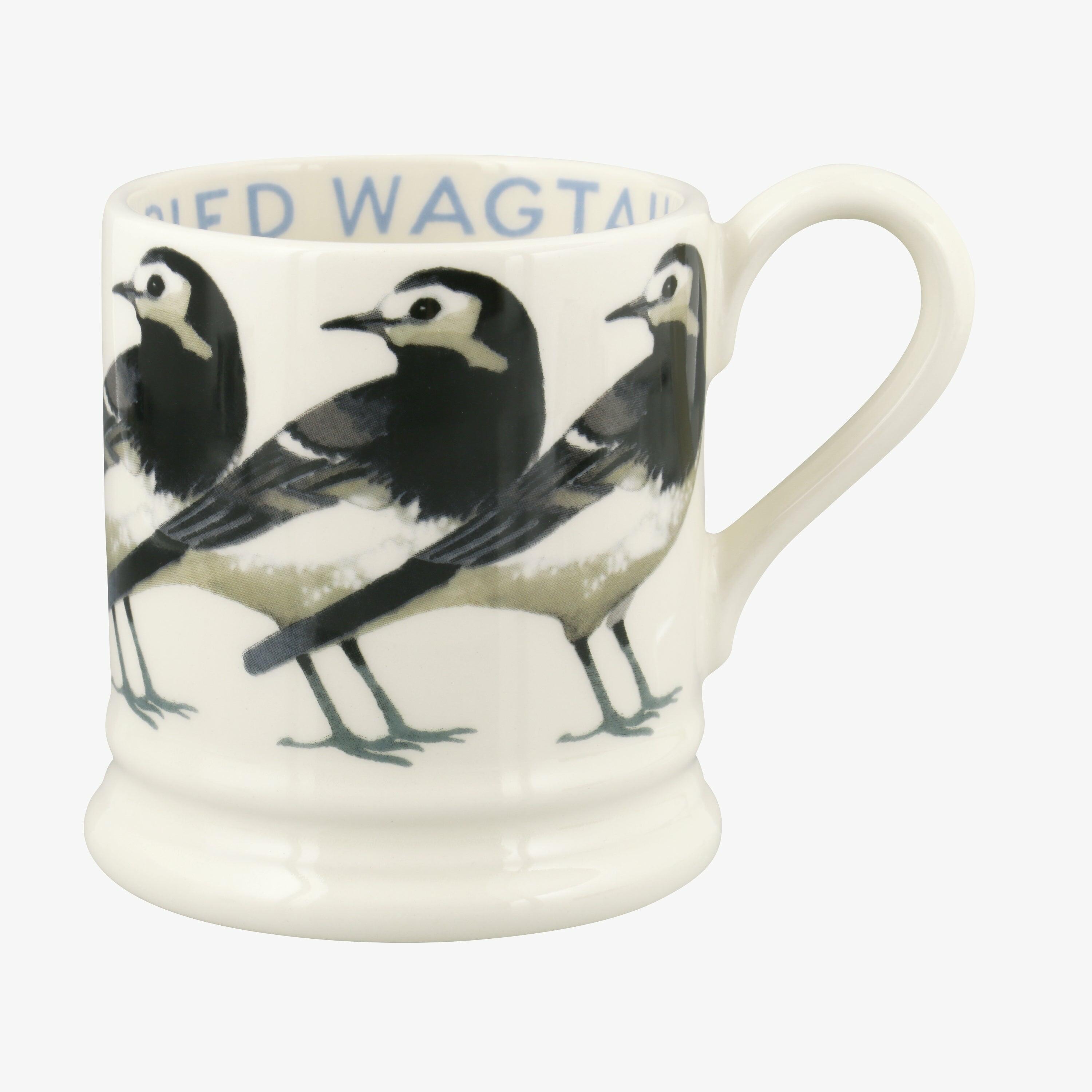 Pied Wagtail 1/2 Pint Mug - Unique Handmade & Handpainted English Earthenware Tea/Coffee Mug  | Emma Bridgewater