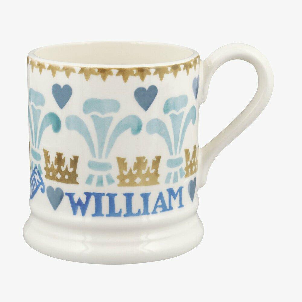 Seconds Prince & Princess Of Wales 1/2 Pint Mug - Unique Handmade & Handpainted English Earthenware Tea/Coffee Mug  | Emma Bridgewater