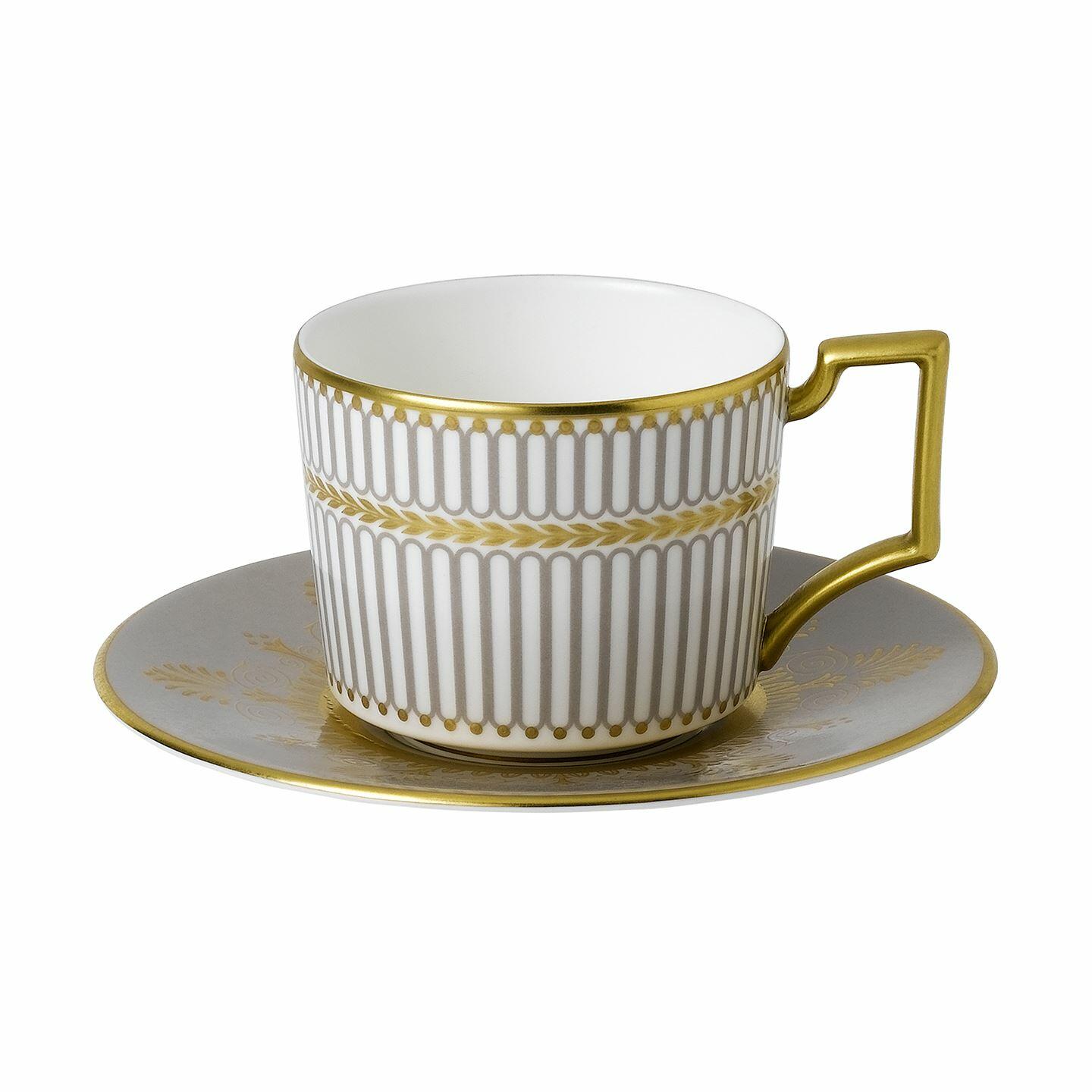 Wedgwood Anthemion Grey Espresso Cup & Saucer