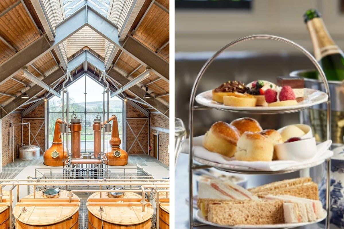 Ad Gefrin Distillery Tour and Traditional Afternoon Tea at Linden Hall for Two | Drinks Experiences