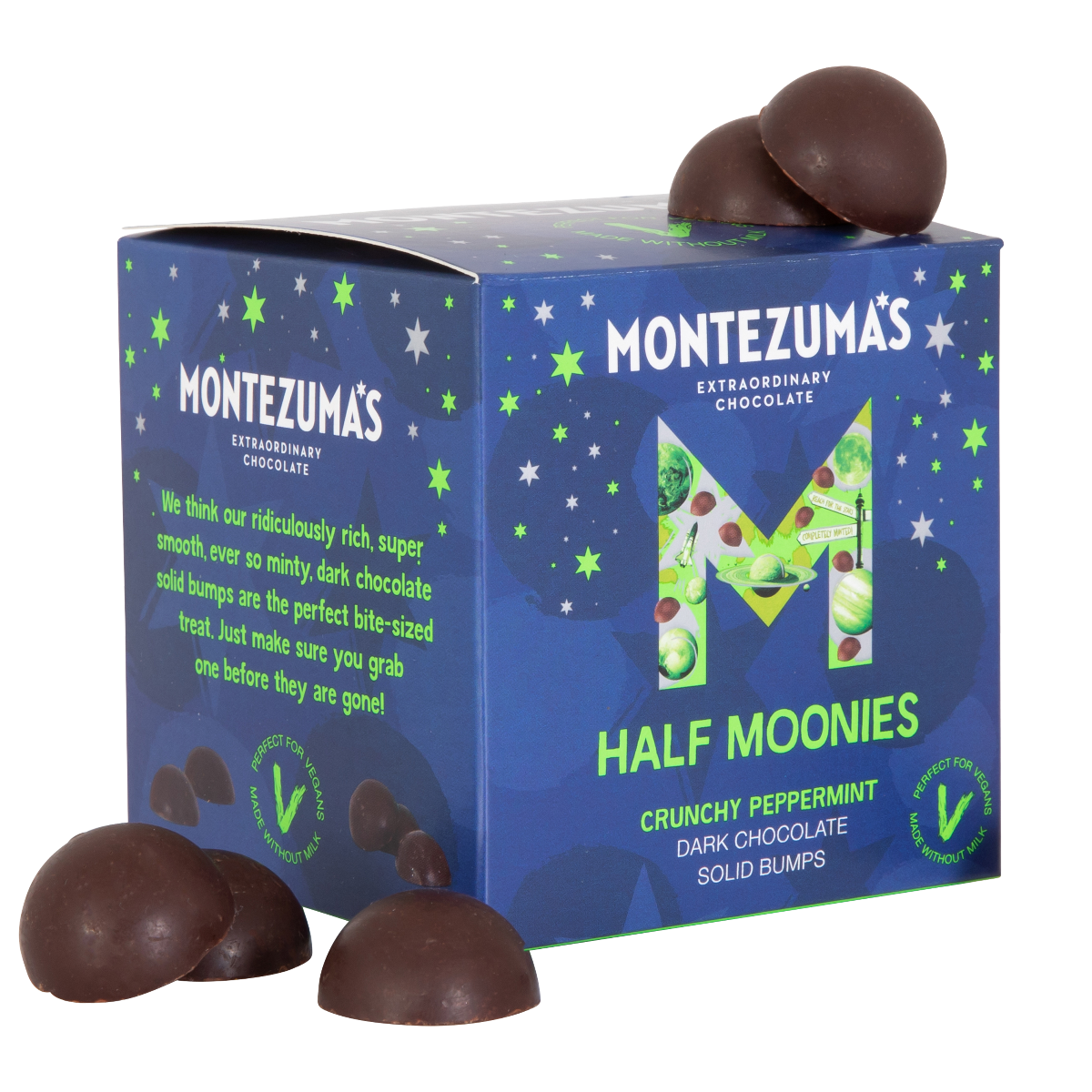 Dark Chocolate Crunchy Peppermint Half Moonies