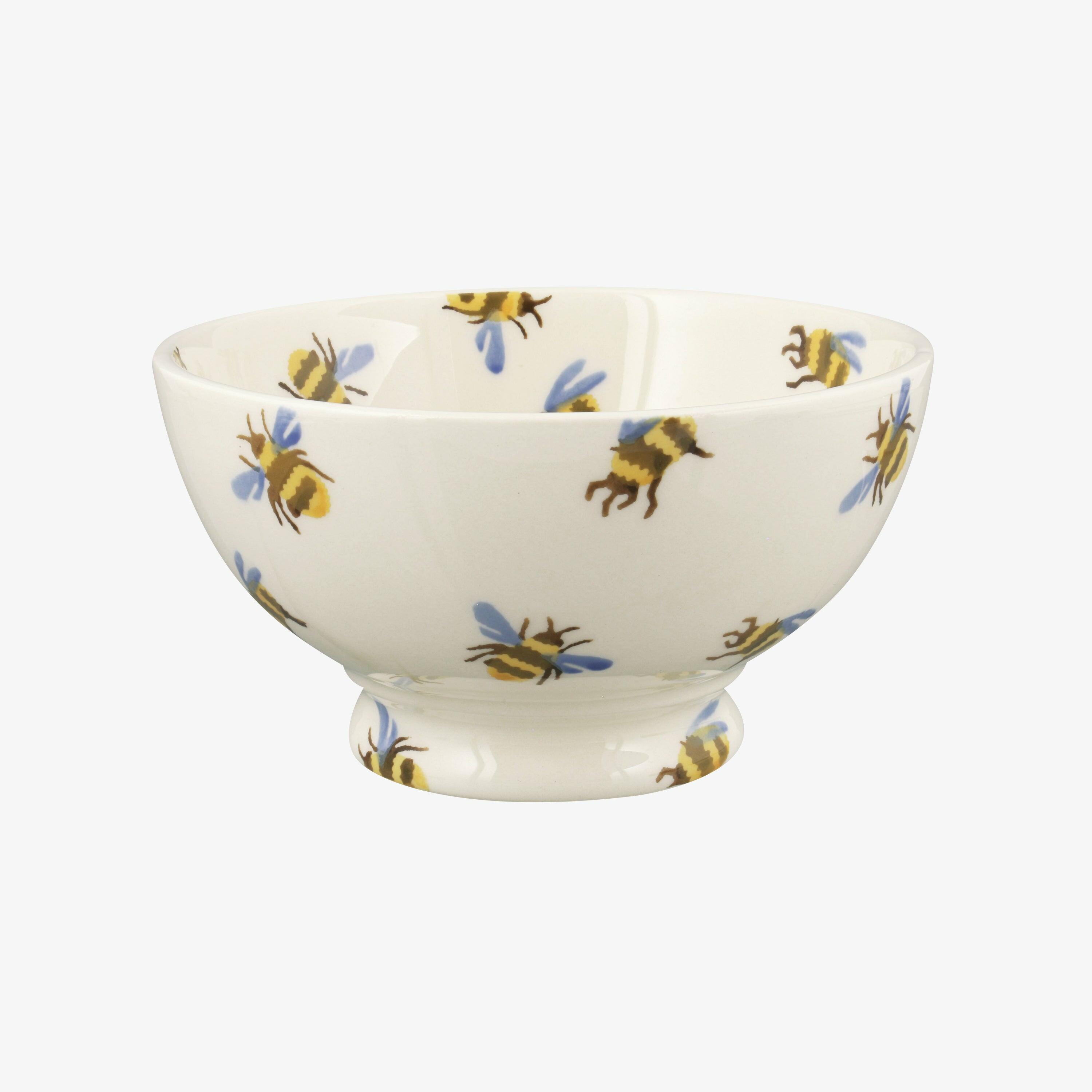 Bumblebee French Bowl - Unique Handmade & Handpainted English Earthenware Decorative Plates  | Emma Bridgewater
