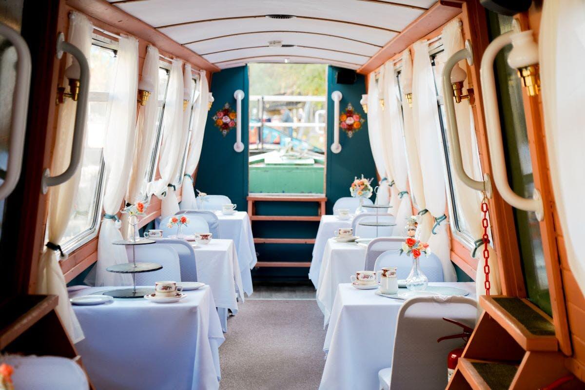 Canal Boat Floating Afternoon Tea for Two