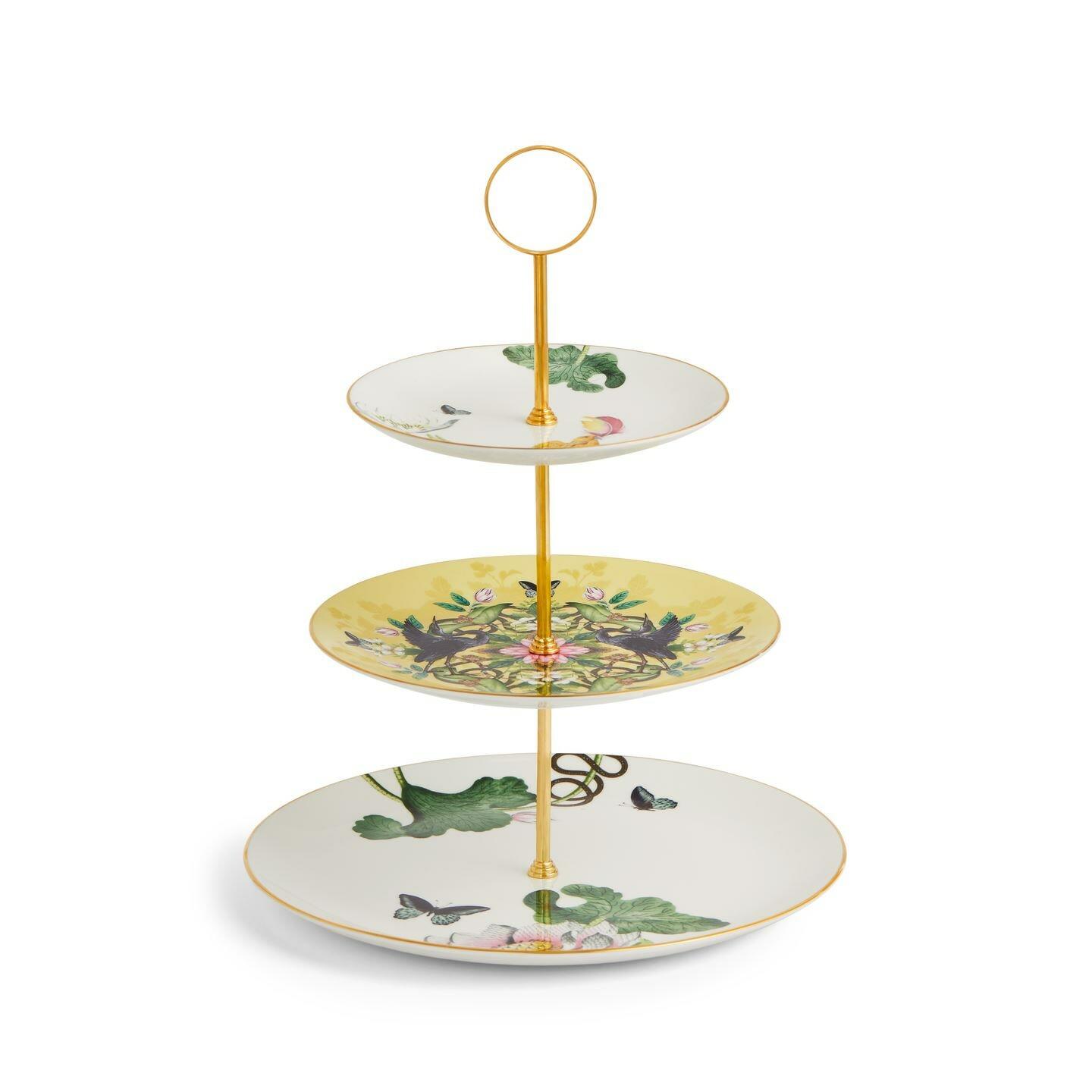 Wedgwood Waterlily 3 Tier Cake Stand