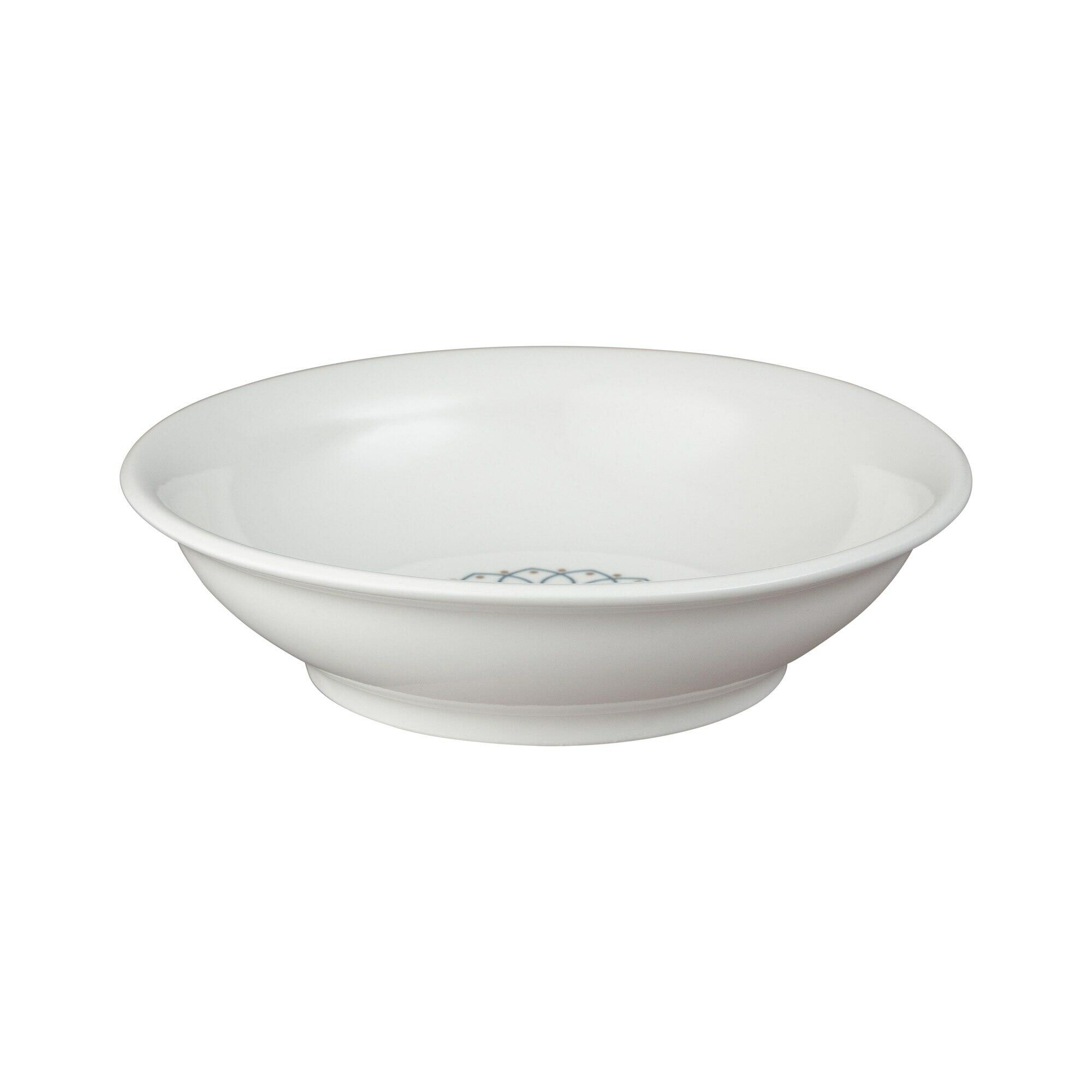 Porcelain Modern Deco Medium Shallow Bowl
