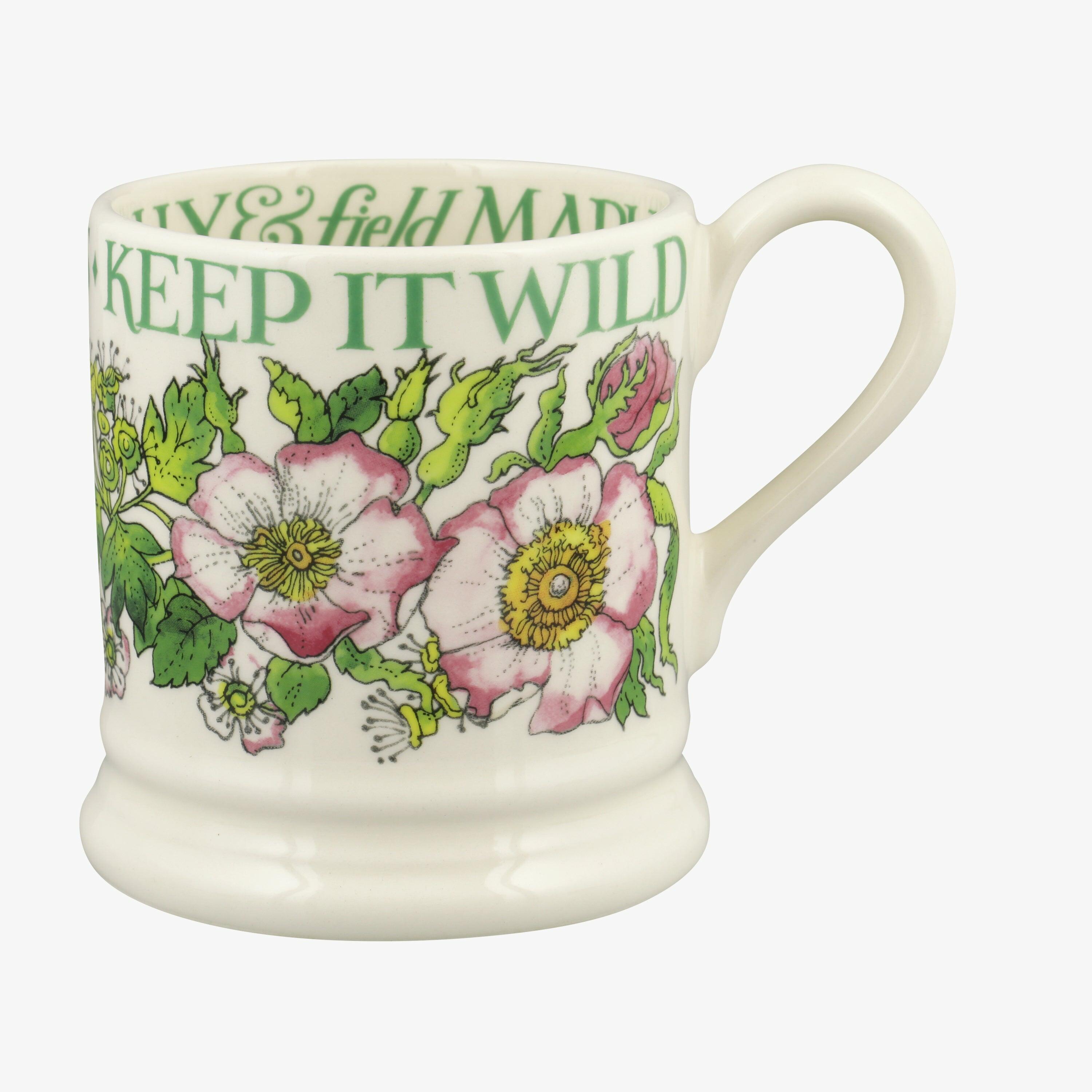 Keep It Wild 1/2 Pint Mug - Unique Handmade & Handpainted English Earthenware Tea/Coffee Mug  | Emma Bridgewater