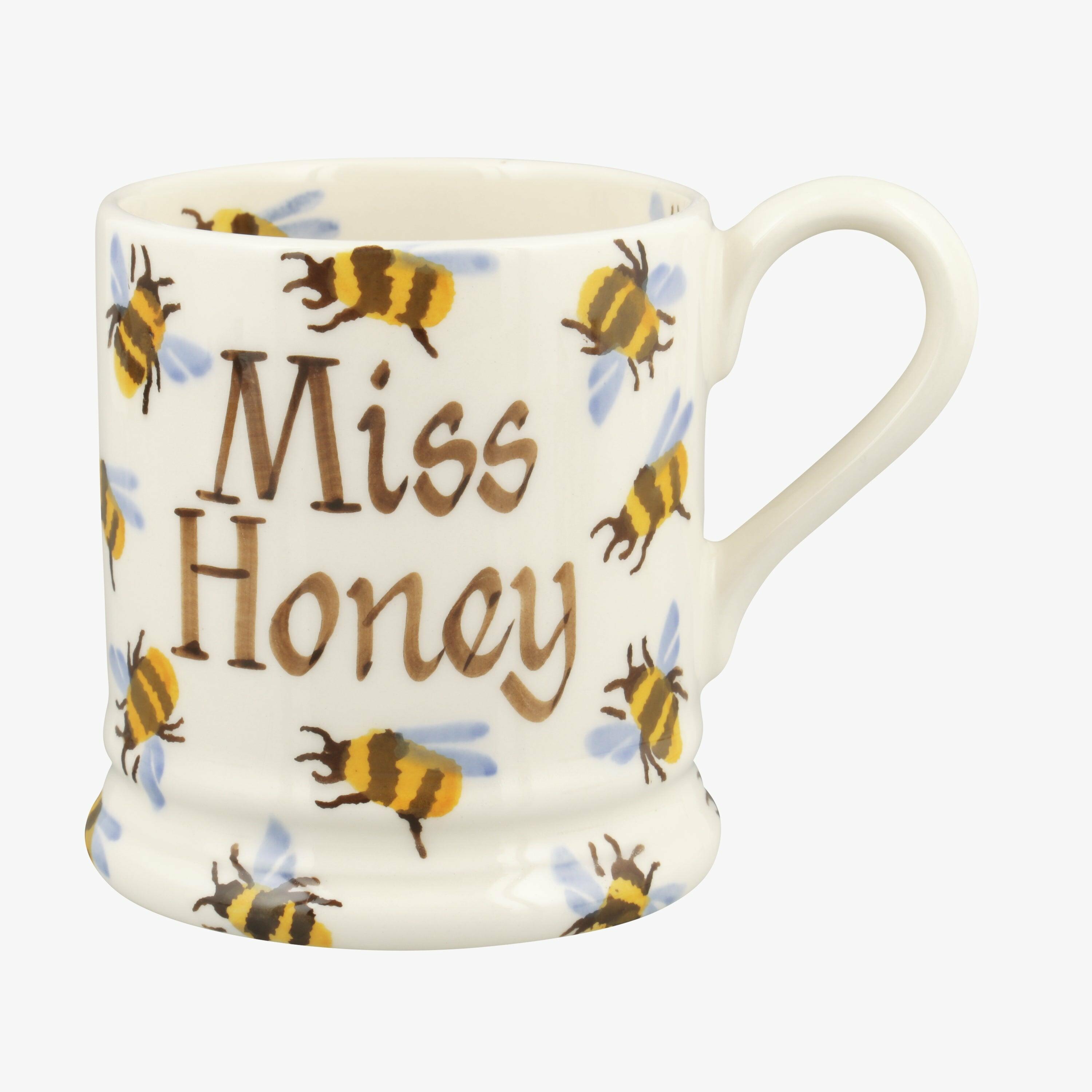 Emma Bridgewater  Personalised Bumblebee 1/2 Pint Mug  - Customise Your Own Pottery Earthenware