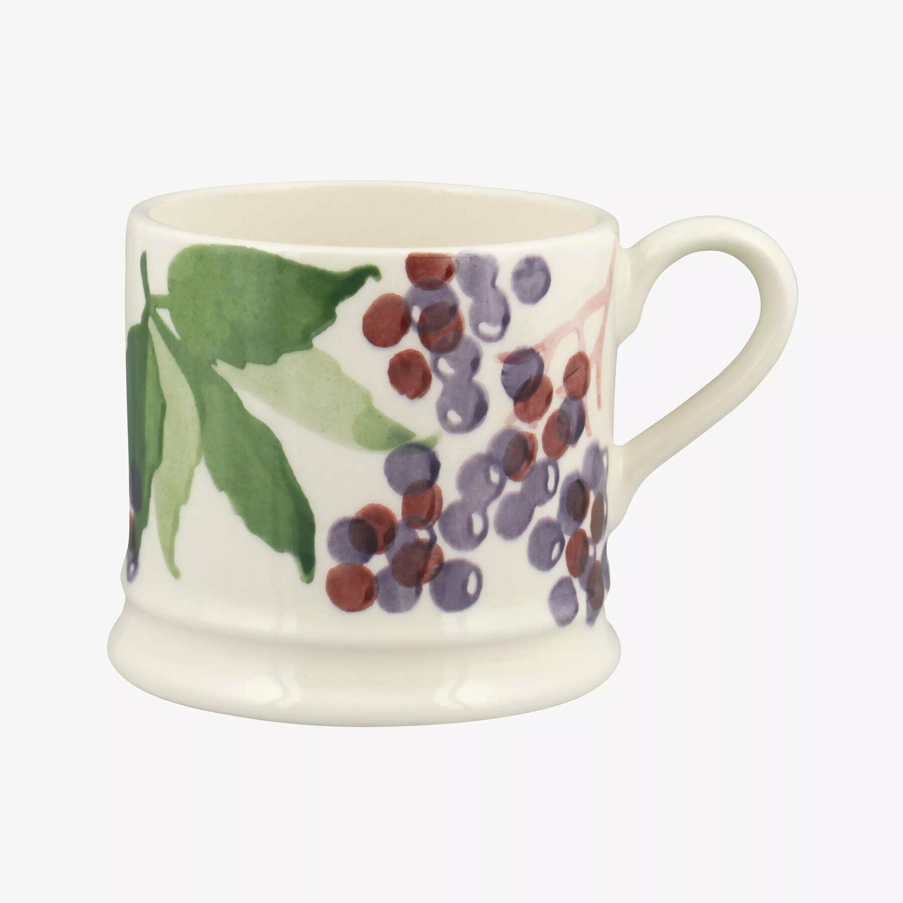 Elderberry Small Mug - Unique Handmade & Handpainted English Earthenware Tea/Coffee Mug  | Emma Bridgewater